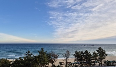 경포해변의 아침 풍경